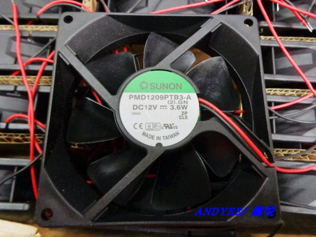 SUNON PMD1209PTB3-A 12V 3.6W 2wires 3wires Cooling Fan SUNON PMD1209PTB3-A 12V 3.6W 2wires 3wires Cooling Fan